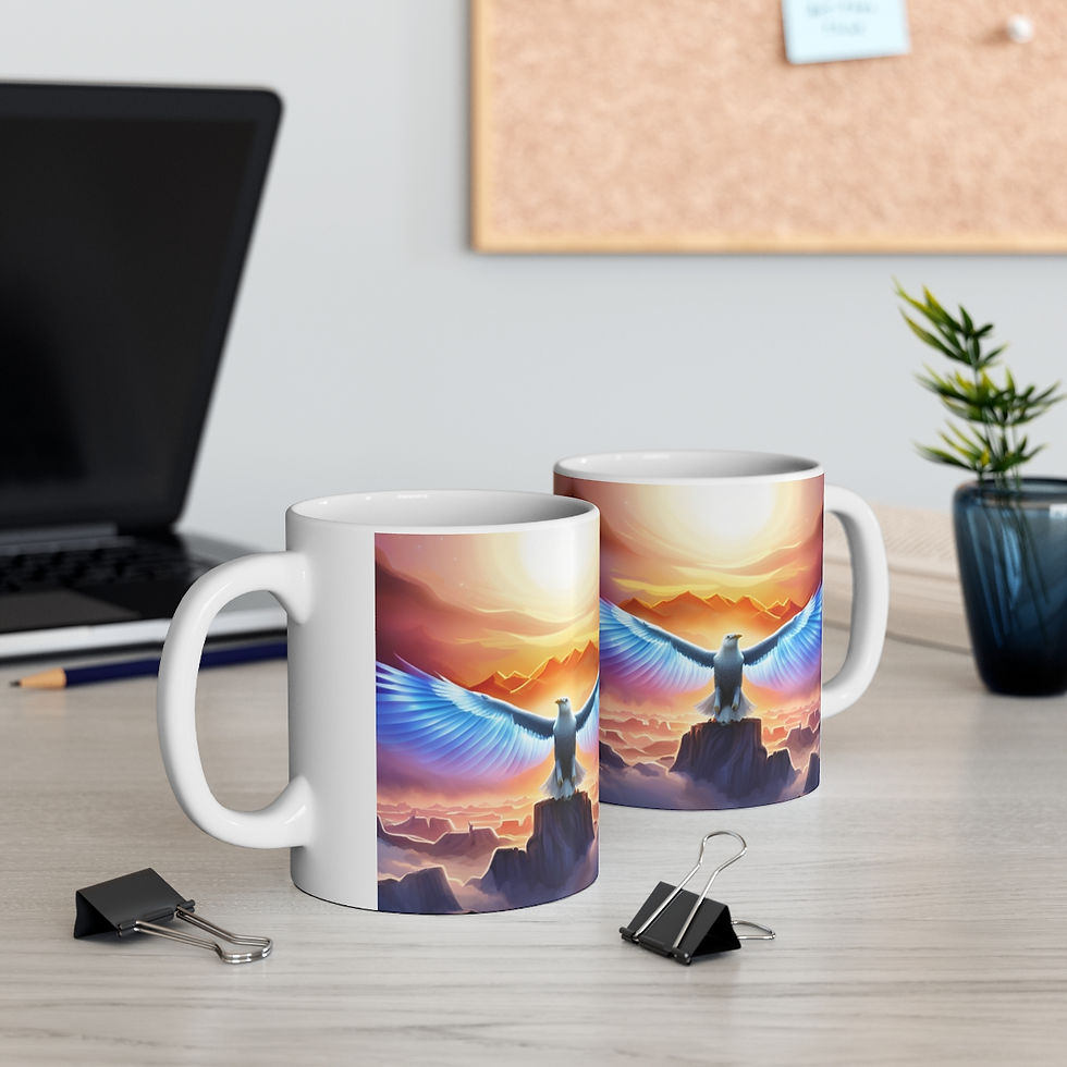 Thumbnail: The United States of America USA Flag Eagle #3 11oz Ceramic Coffee Mug