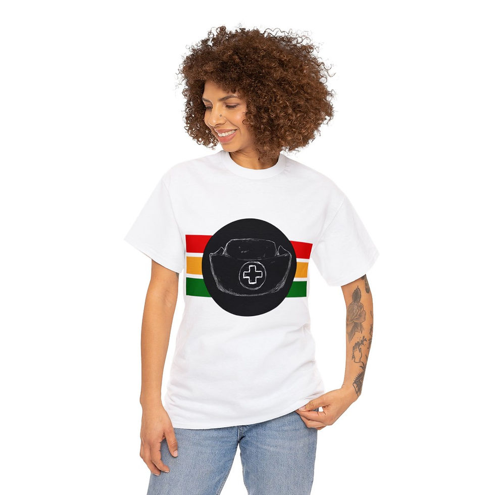 Thumbnail: Muse Wearable Medical Nurse Cap Unisex Heavy Cotton Crewneck T-Shirt