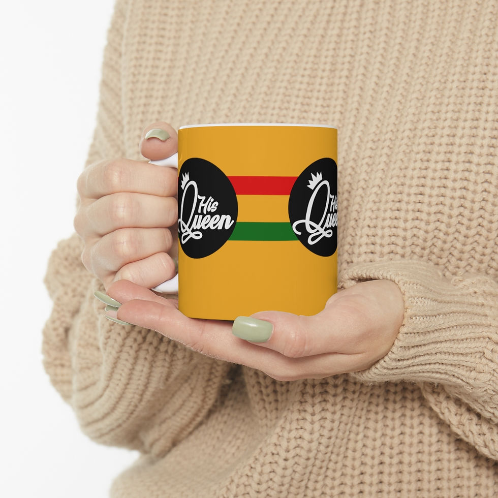 Thumbnail: His Queen No Word 11oz Ceramic Beverage Mug Decorative Art