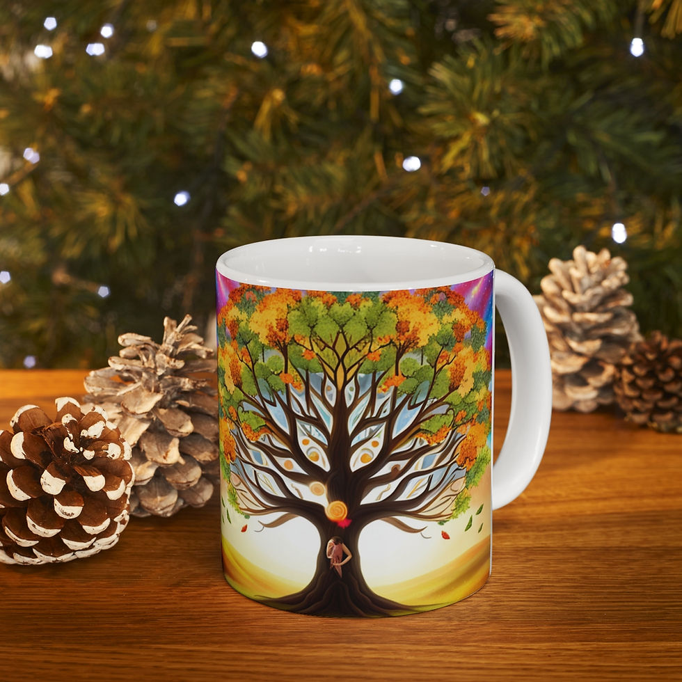 Thumbnail: The Family Tree Foundation for Joy #4 11oz mug AI- Unique Artwork