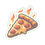 Thumbnail: Pizza Slice Foodie Vinyl Stickers, Funny, Laptop, Water Bottle, Journal, #10