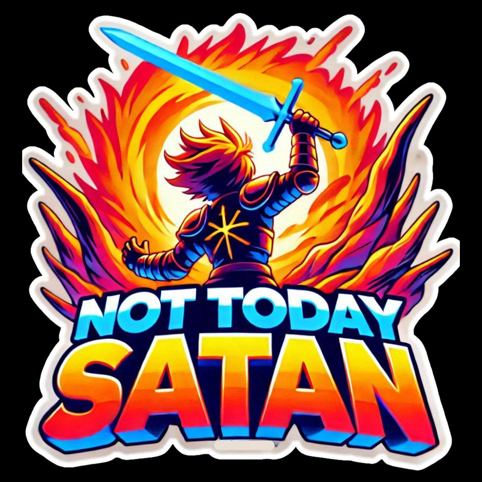 Thumbnail: Not Today, Spiritual Warfare, Fight Back, Pray Hard, Faith Vinyl Stickers 3"