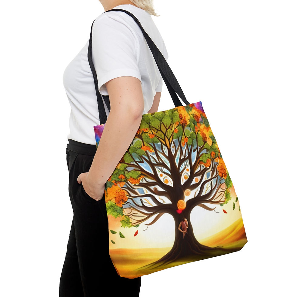 Thumbnail: Ancestry Family Tree Deep Roots #1 Tote Bag 100% Polyester Sublimation