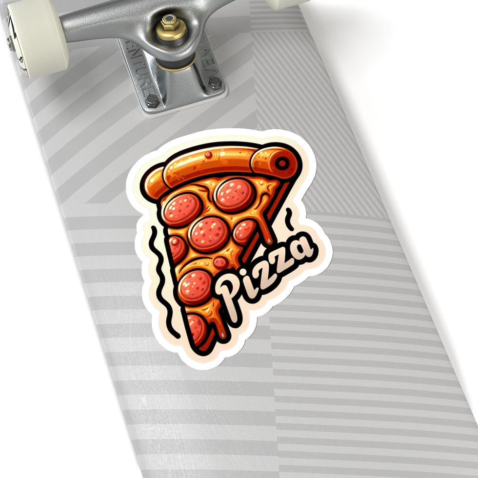 Thumbnail: Pizza Slice Foodie Vinyl Stickers, Funny, Laptop, Water Bottle, Journal, #16