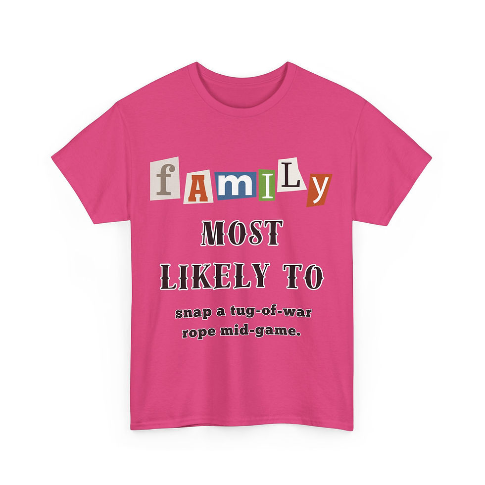 Thumbnail: Family "Most Likely To" snap a tug-if-war rope.