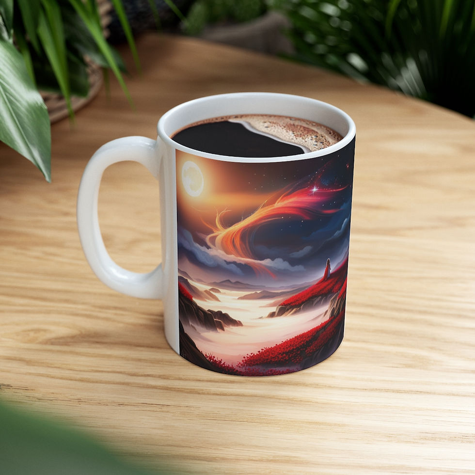 Thumbnail: Nothing but True Love at Sunset #4 11oz mug AI- Unique Artwork