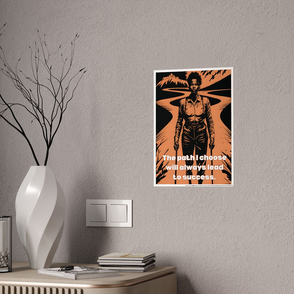 Thumbnail: Motivational Path to Choose, Dark Fantasy Gloss Posters #9