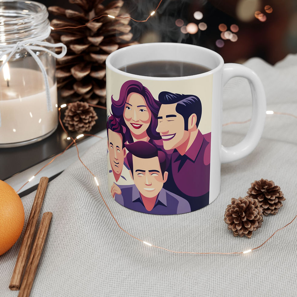 Thumbnail: Family life is Healthy for the Soul #11 11oz mug AI- Unique Artwork