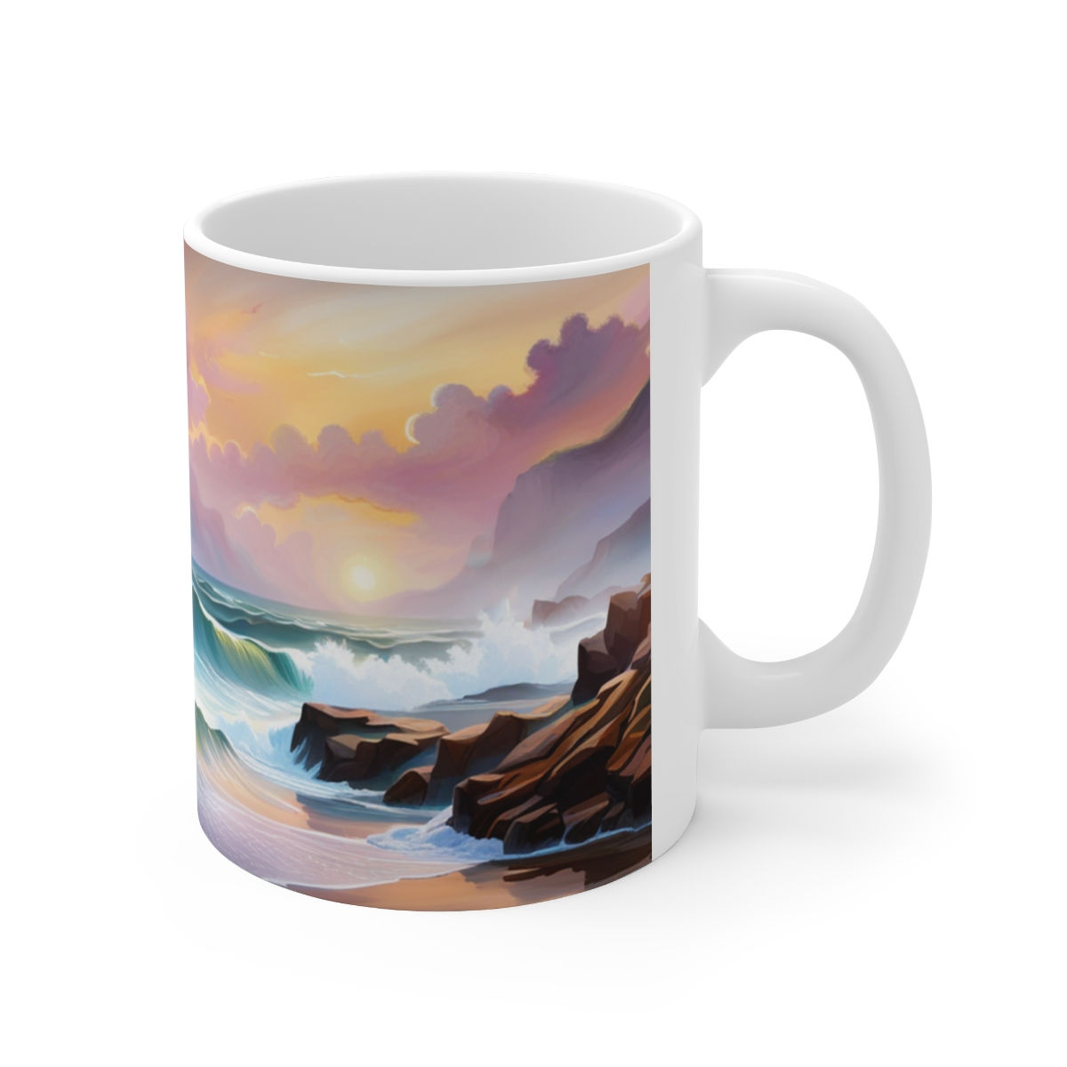 Aquatic fantasy Sunset #22 Decorative 11oz Ceramic Coffee Mug