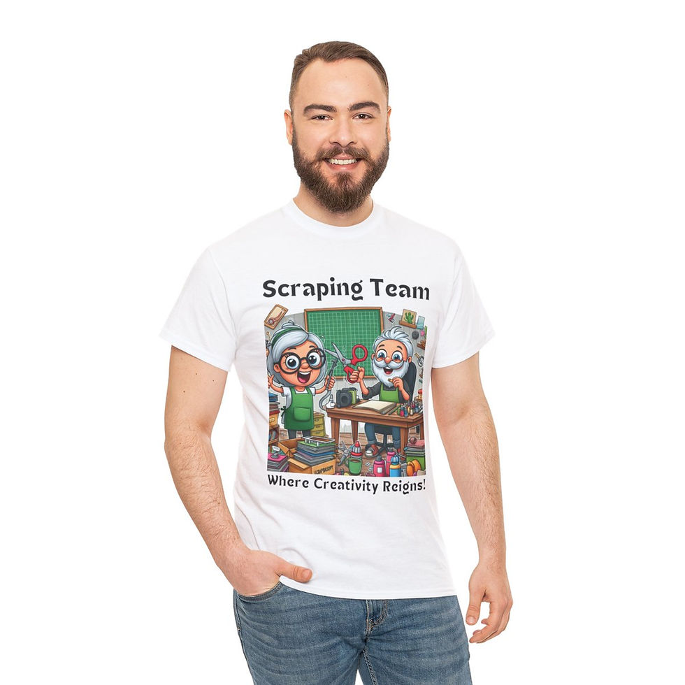 Thumbnail: Scraping Team: Where Creativity Reigns, Scrapbooking 100% Cotton Classic T-shirt
