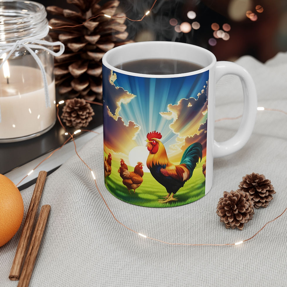 Thumbnail: Rise and Shine #44 Ceramic 11oz Decorative Coffee Mug