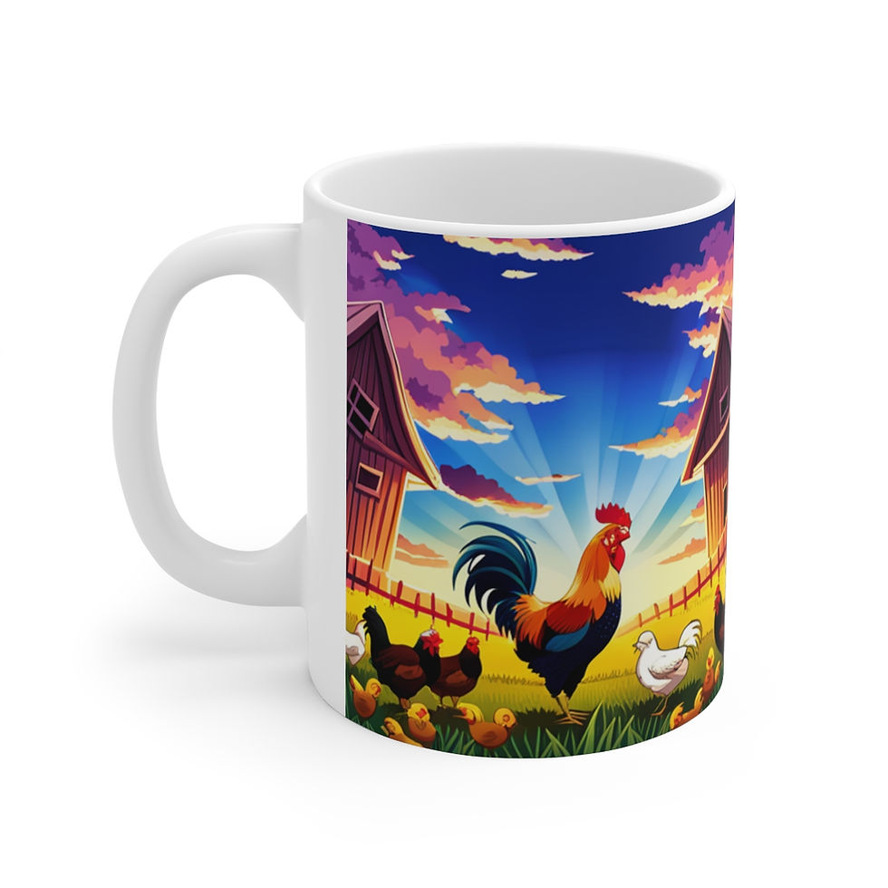 Thumbnail: Rise and Shine #39 Ceramic 11oz Decorative Coffee Mug