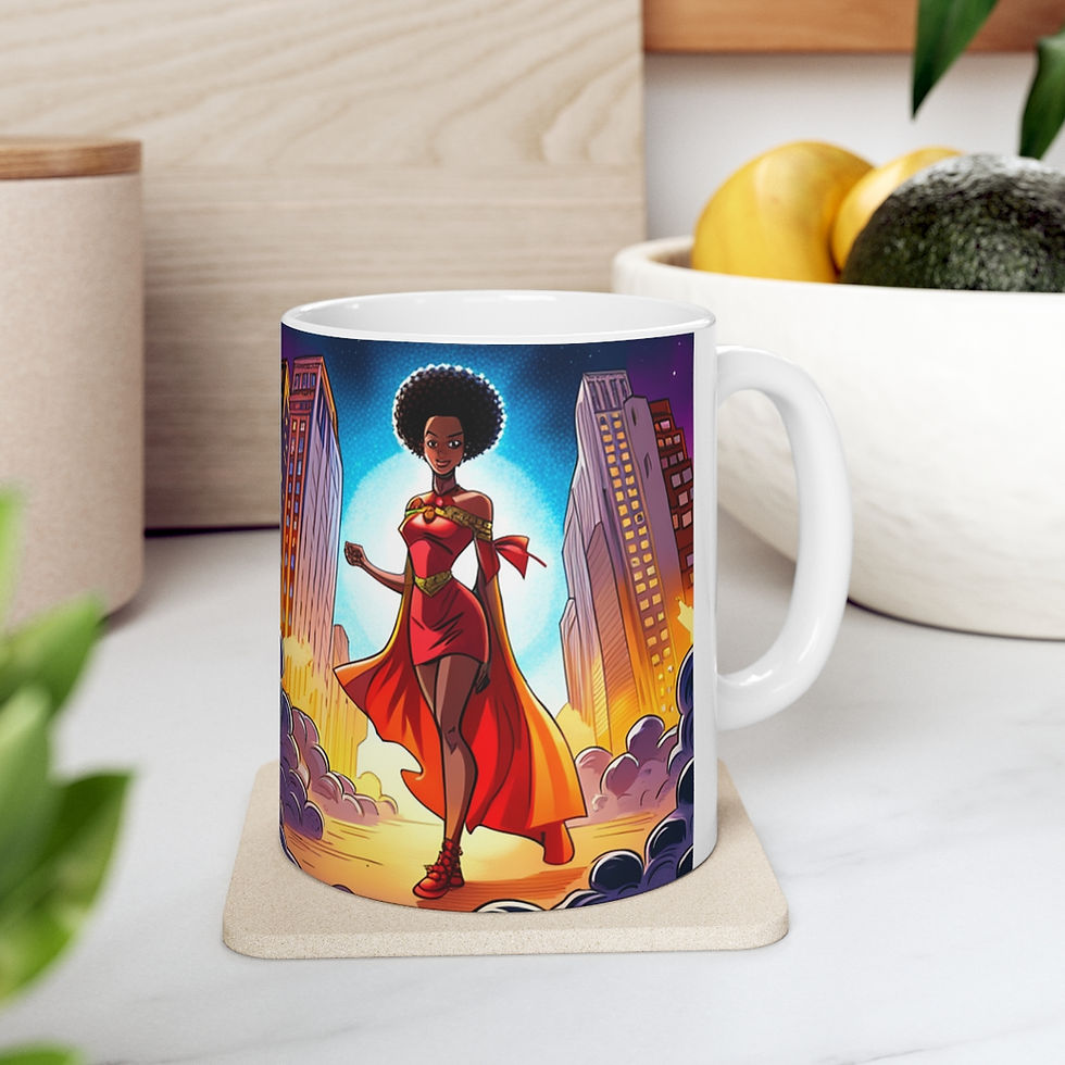 Thumbnail: My Mini Super Teenagers Fantasy Art #2 Ceramic Mug 11oz Unique Art Work