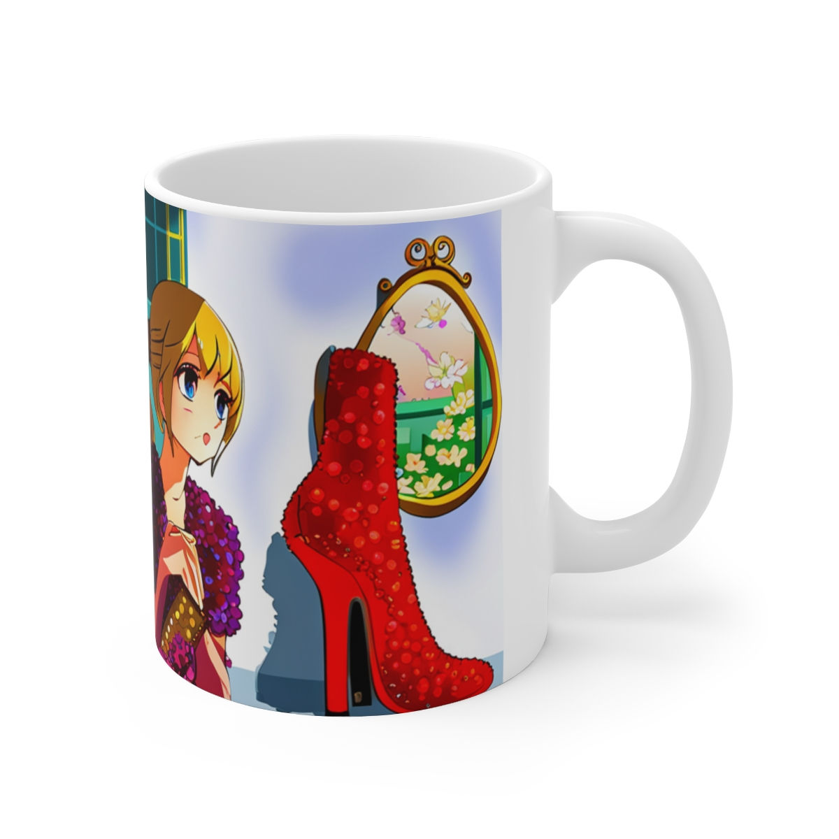 Playing Dress up Just Like Mommie #6 Mug 11oz mug AI- Unique Artwork