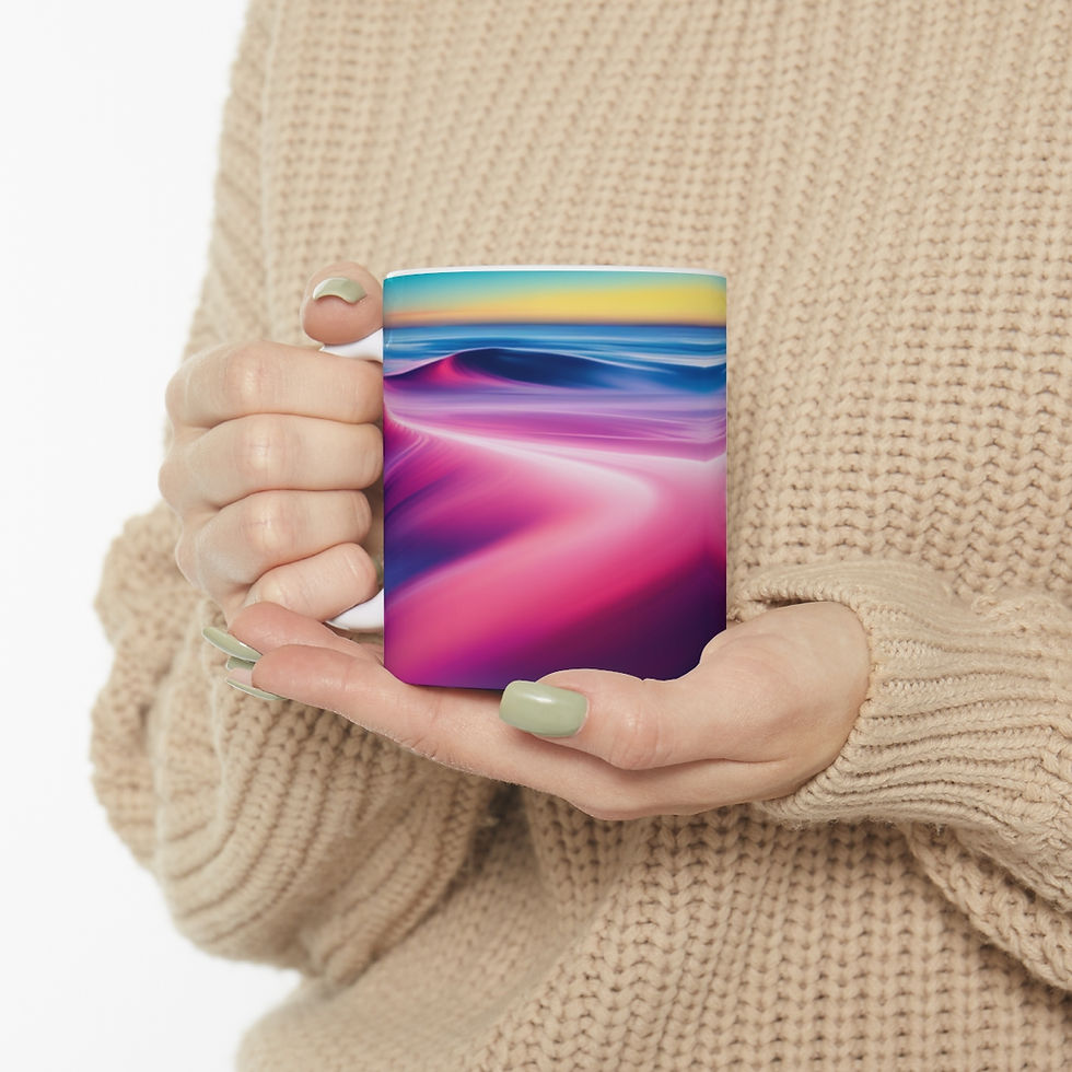 Thumbnail: Aquatic fantasy Sunset #21 Decorative 11oz Ceramic Coffee Mug