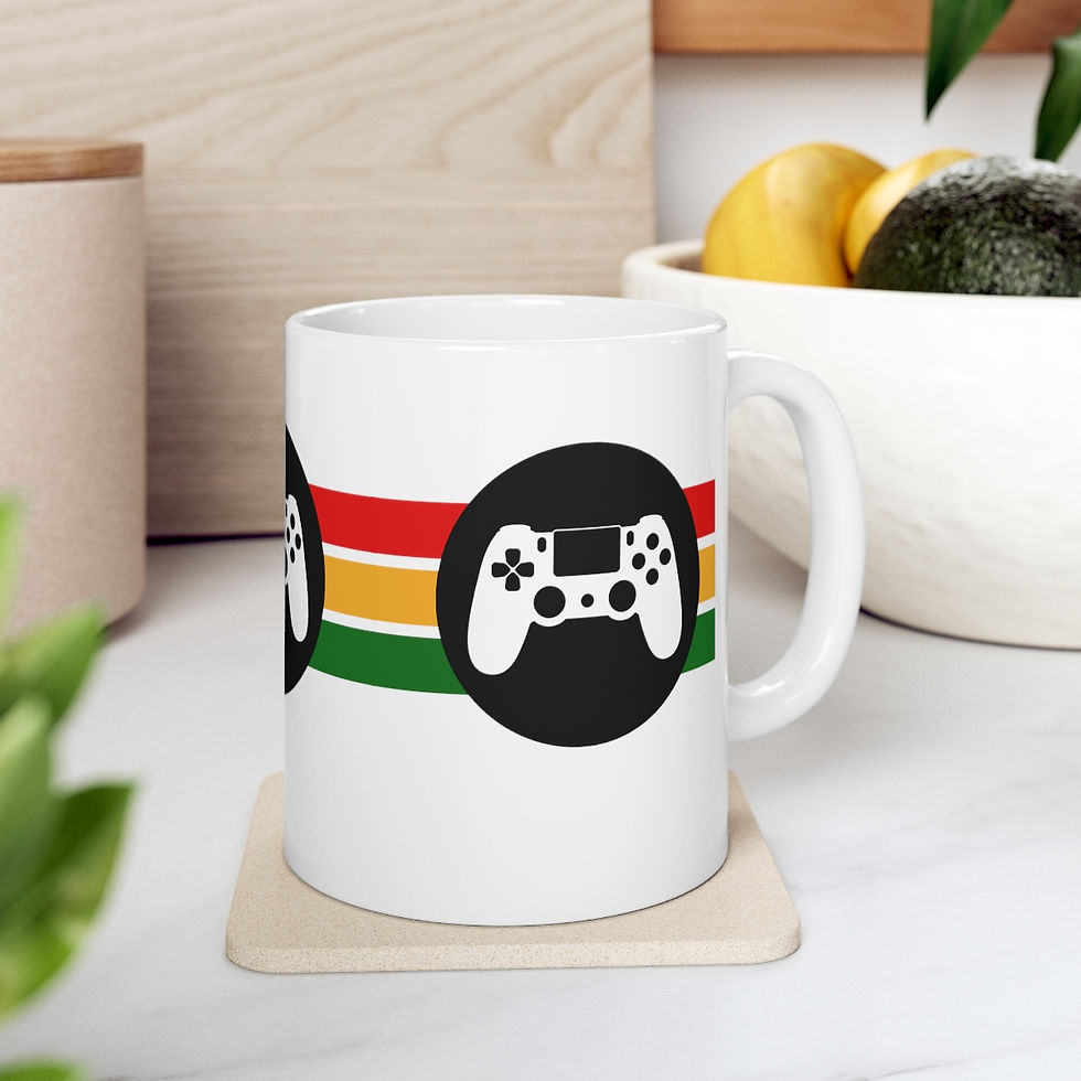 Thumbnail: Sports Game No Word Controller 11oz White Ceramic Beverage Mug Decorative Art
