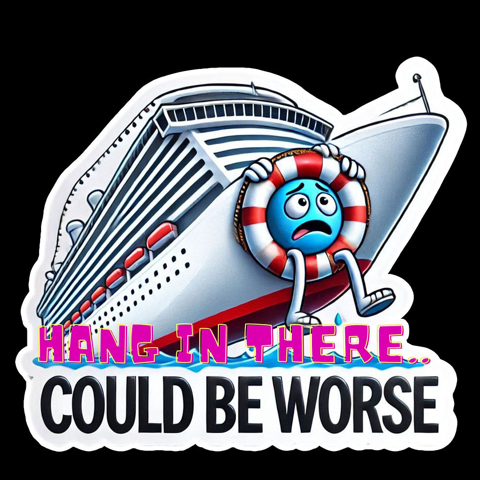 Thumbnail: Hang in There - Could Be Worse Faith-Based 3" Vinyl Stickers