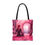 Thumbnail: Meditation Charming Pink Heart Collection #4 Tote 100% Polyester Sublimination