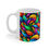Thumbnail: Color Fusion Feathers in Motion #4 Decorative 11oz Ceramic Coffee Mug