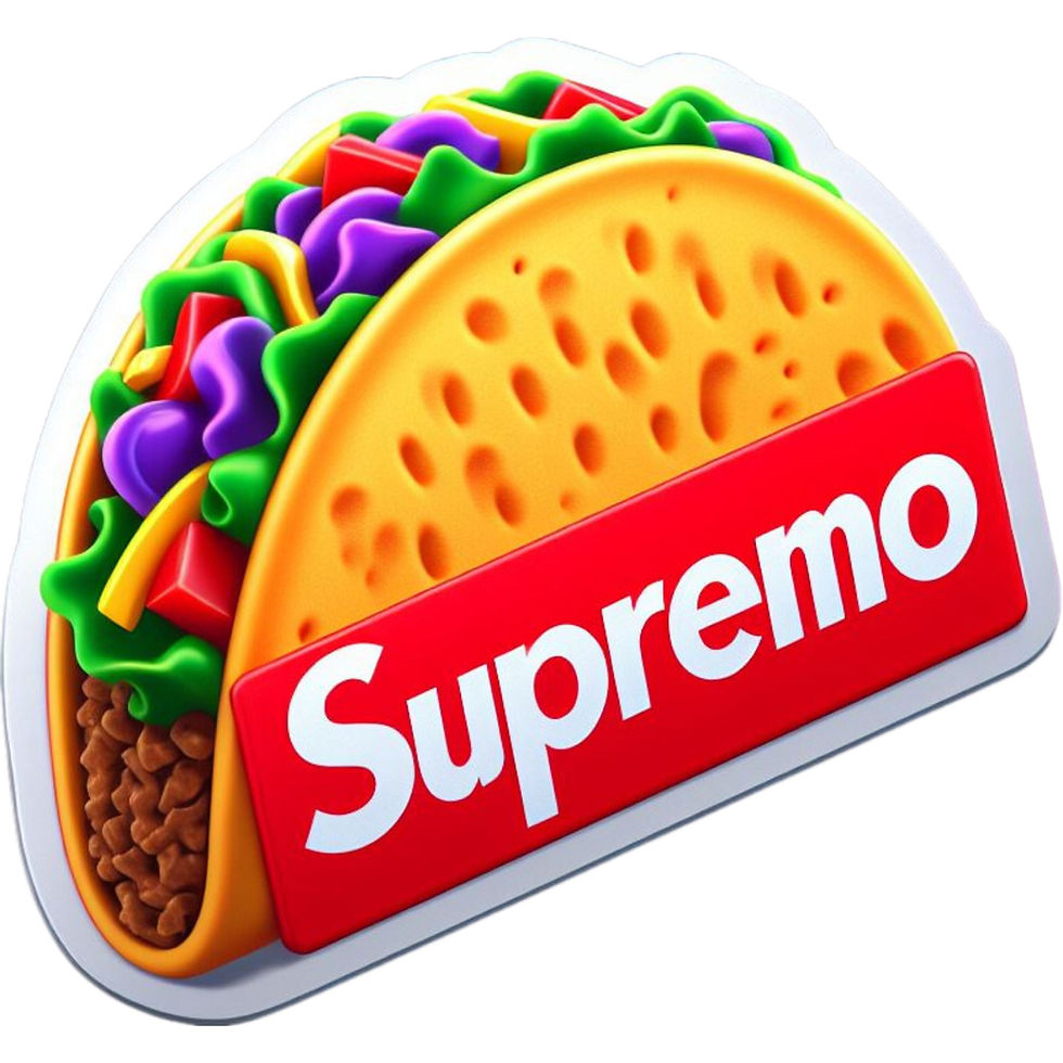 Thumbnail: Taco's Vinyl Stickers, Supreme, Masked, Foodie Stickers