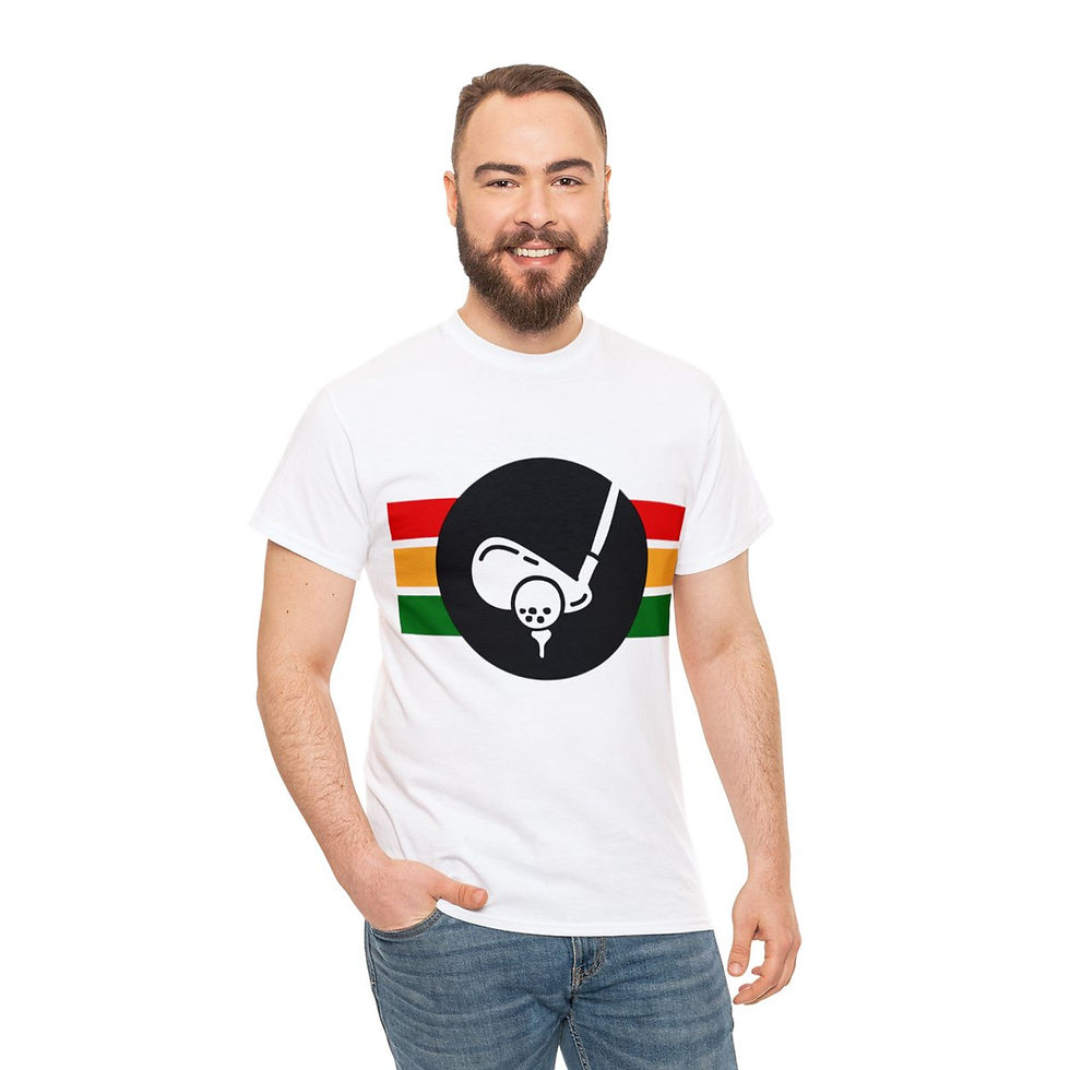 Thumbnail: Muse Wearable Sports Golf Putt Unisex Heavy Cotton Crewneck T-Shirt