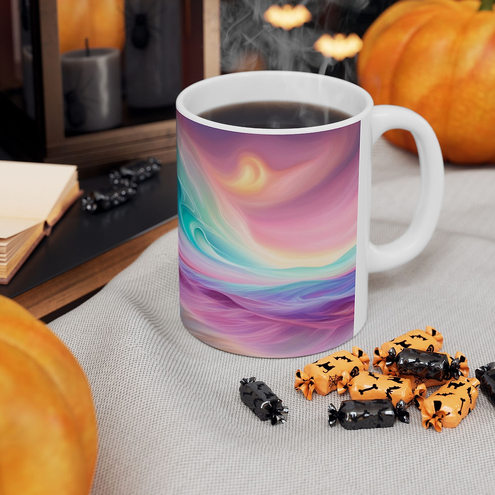 Thumbnail: Aquatic fantasy Sunset #12 Decorative 11oz Ceramic Coffee Mug