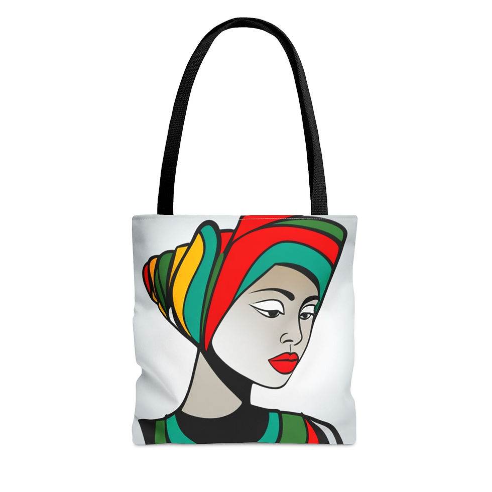 Thumbnail: African Cultural Designs #22 Decorative Tote 100% Polyester Sublimination