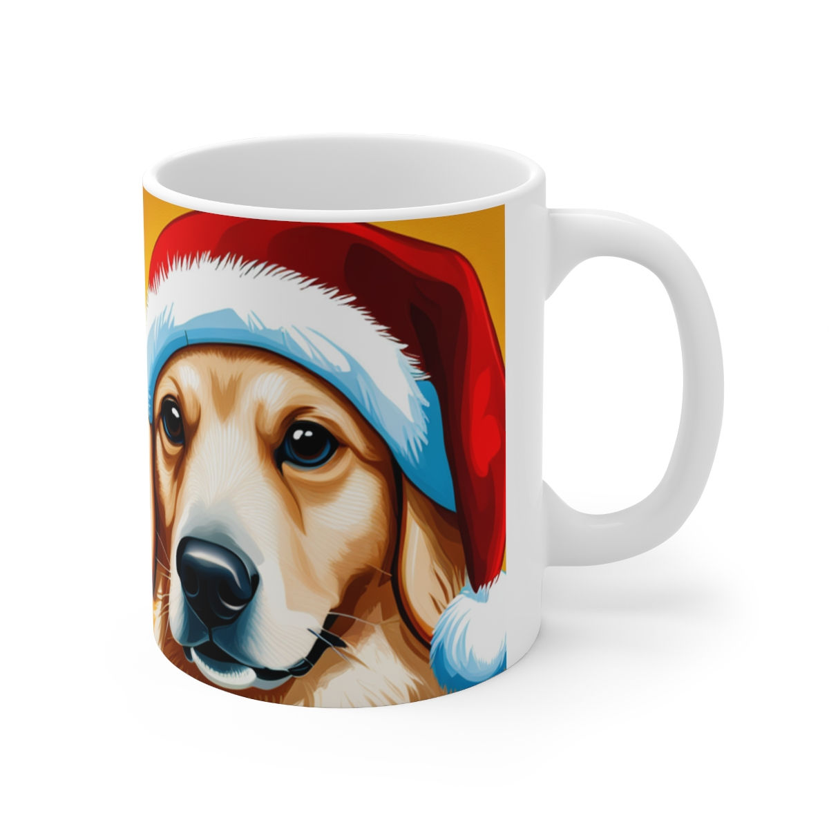 Customizable Golden Retriever #3 Christmas Vibes 11oz Ceramic Coffee Mug