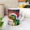Thumbnail: Dinosaur Raptor Rocks Christmas Santa Red Hat 11oz Ceramic Coffee Mug design #4