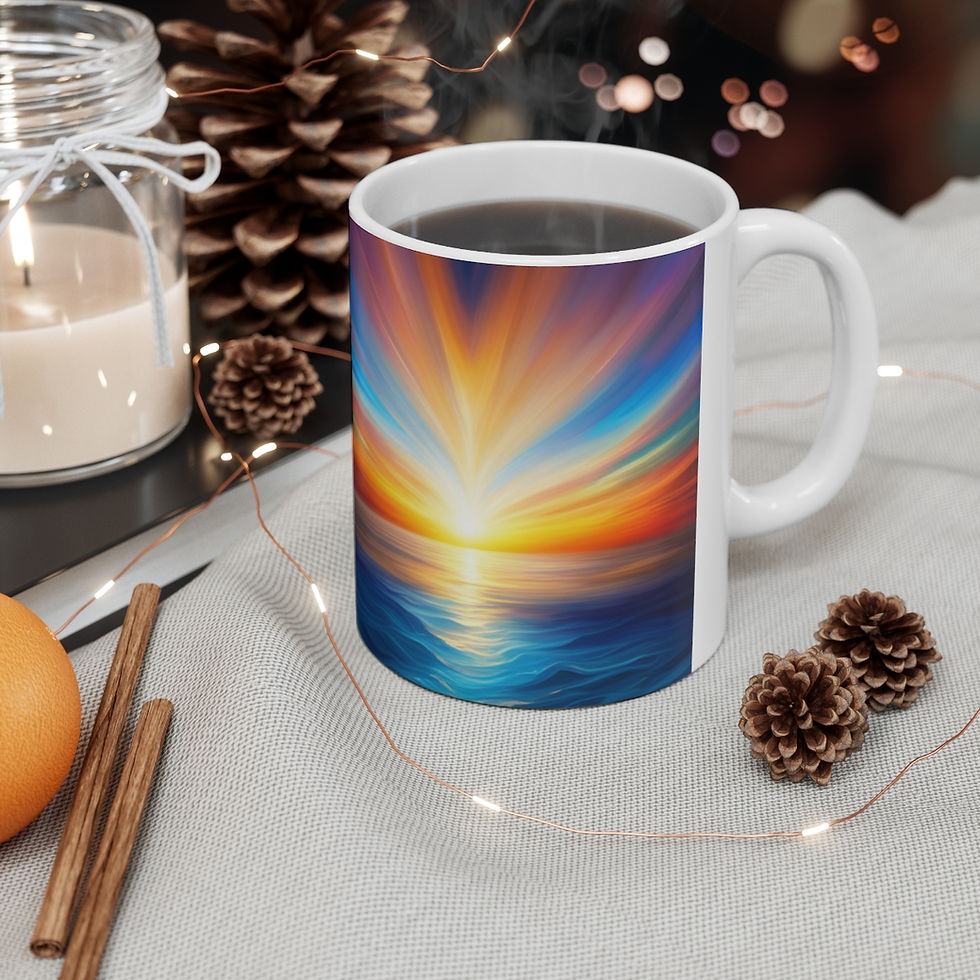 Thumbnail: There is Love in the Universe #3 Ceramic Mug 11oz Unique Artwork