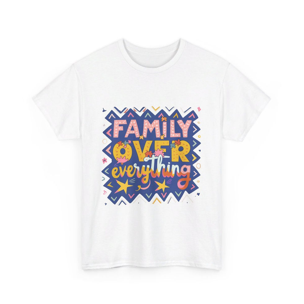 Thumbnail: MuseWear Family Over Everything Tee, Funny Astec Splash Shirt 