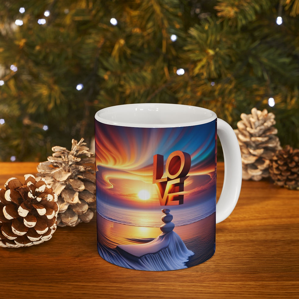 Thumbnail: There is Love in the Universe #1 Ceramic Mug 11oz Unique Artwork