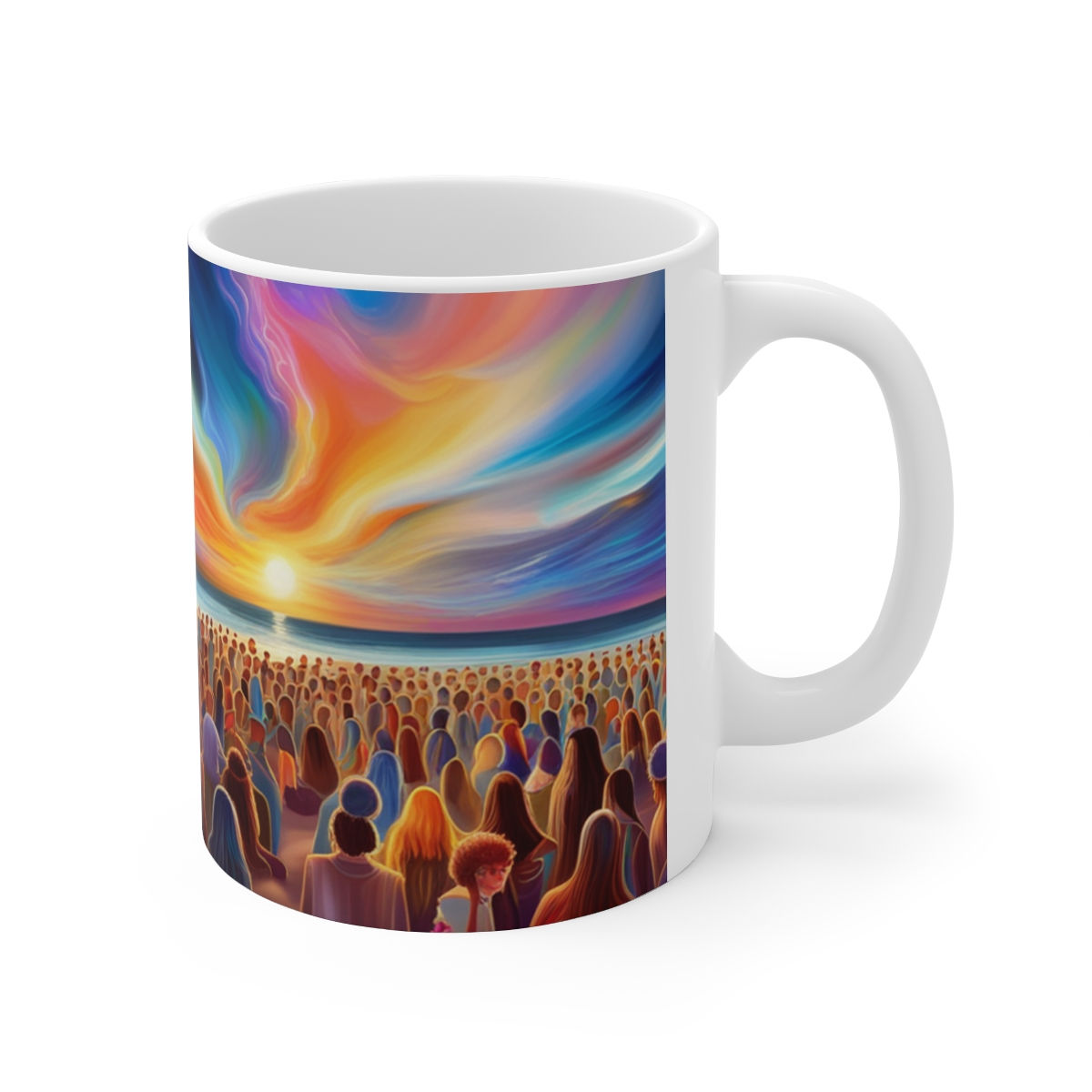 Beach Vibes Retro Concert #1 Ceramic 11oz Mug Artwork