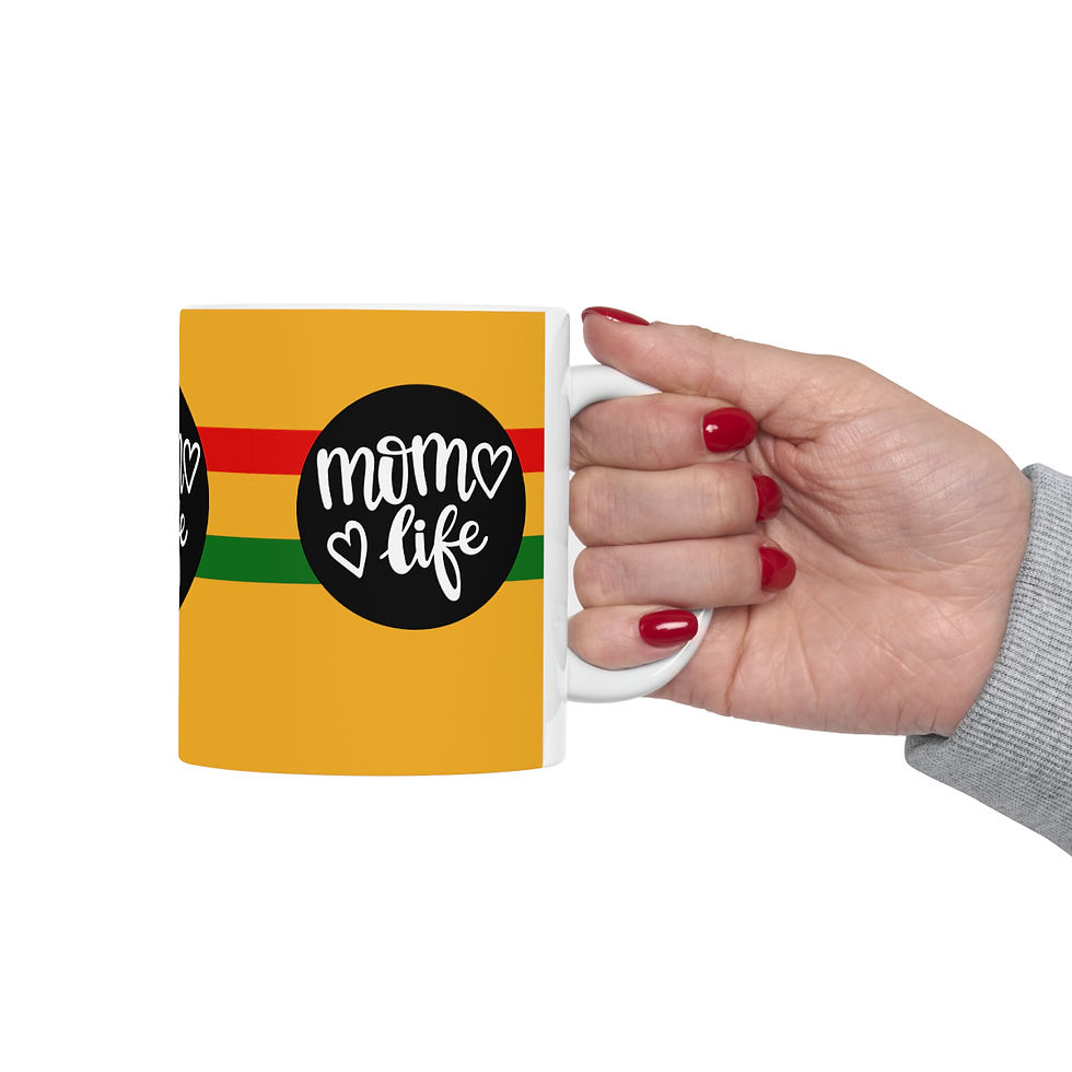 Thumbnail: Mom Life 11oz Ceramic Beverage Mug Decorative Art