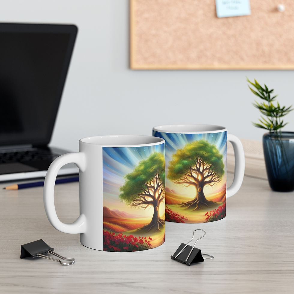 Thumbnail: The Family Tree Foundation for Joy #3 11oz mug AI- Unique Artwork