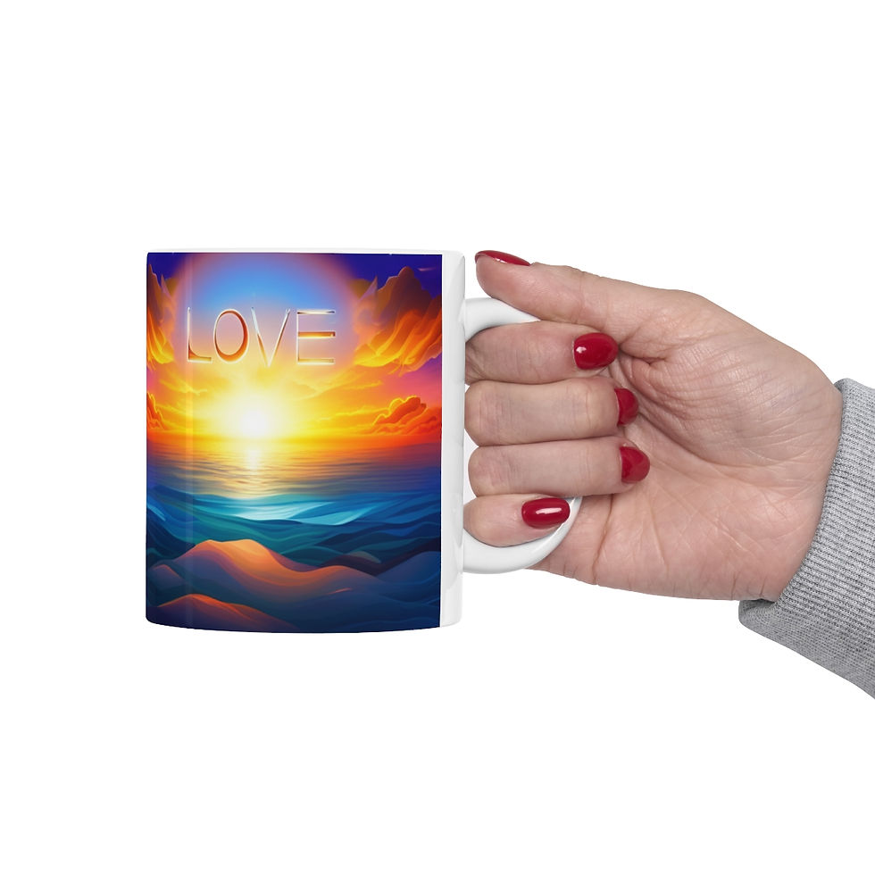 Thumbnail: There is Love in the Universe #4 Ceramic Mug 11oz Unique Artwork