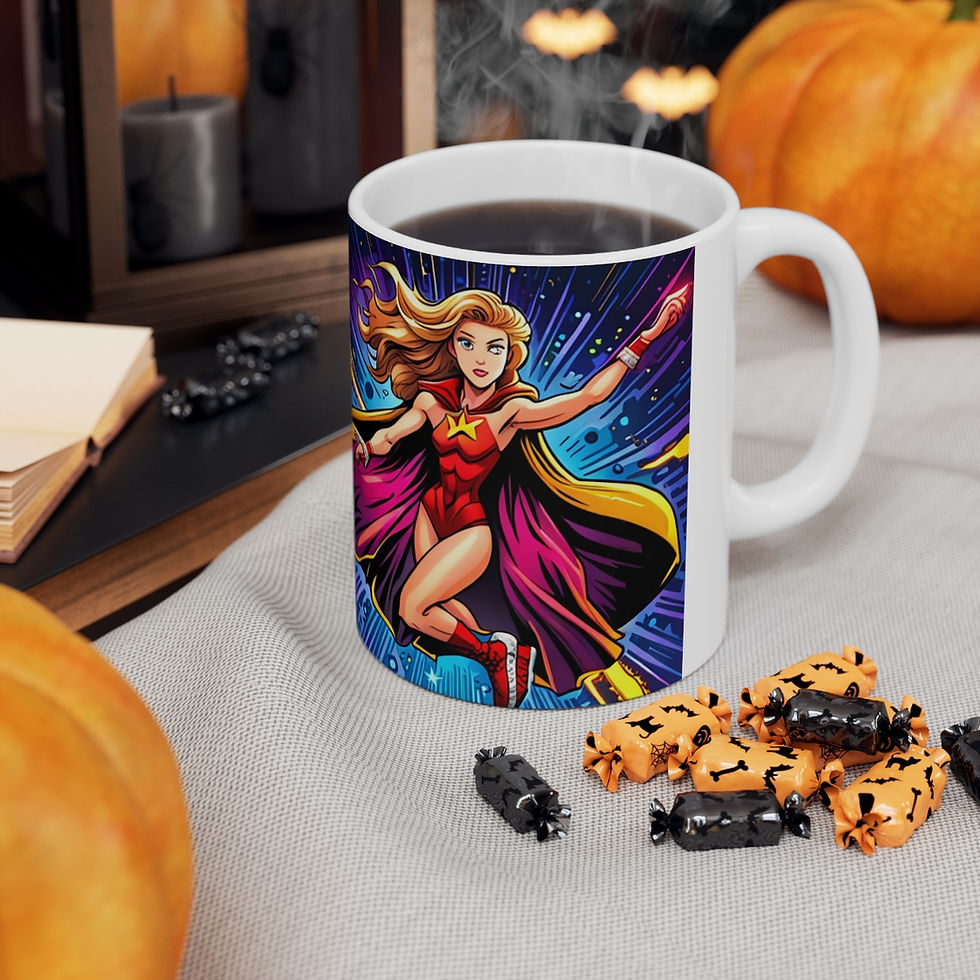 Thumbnail: My Mini Super Teenagers Fantasy Art #4 Ceramic Mug 11oz Unique Artwork