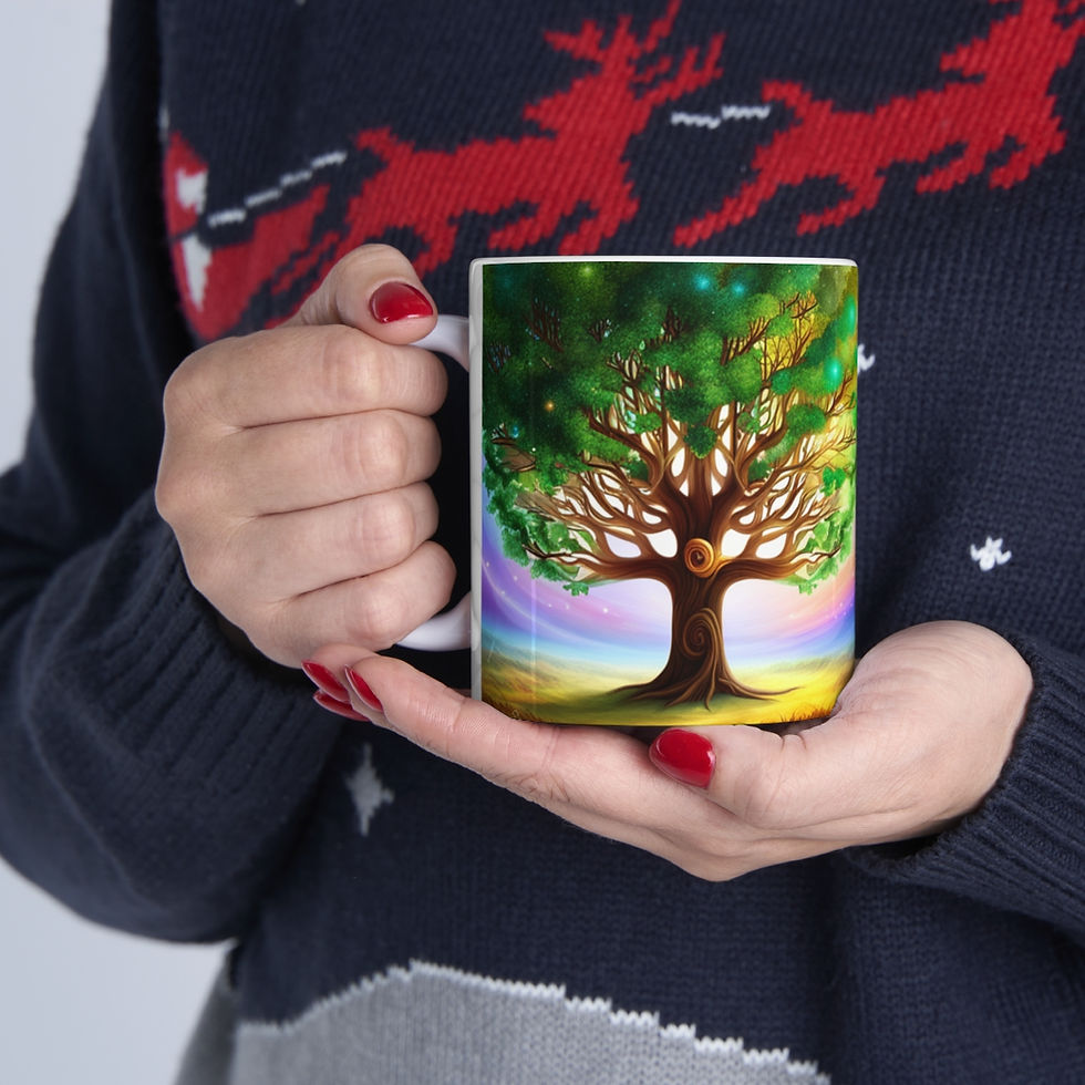 Thumbnail: The Family Tree Foundation for Joy #1 11oz mug AI- Unique Artwork