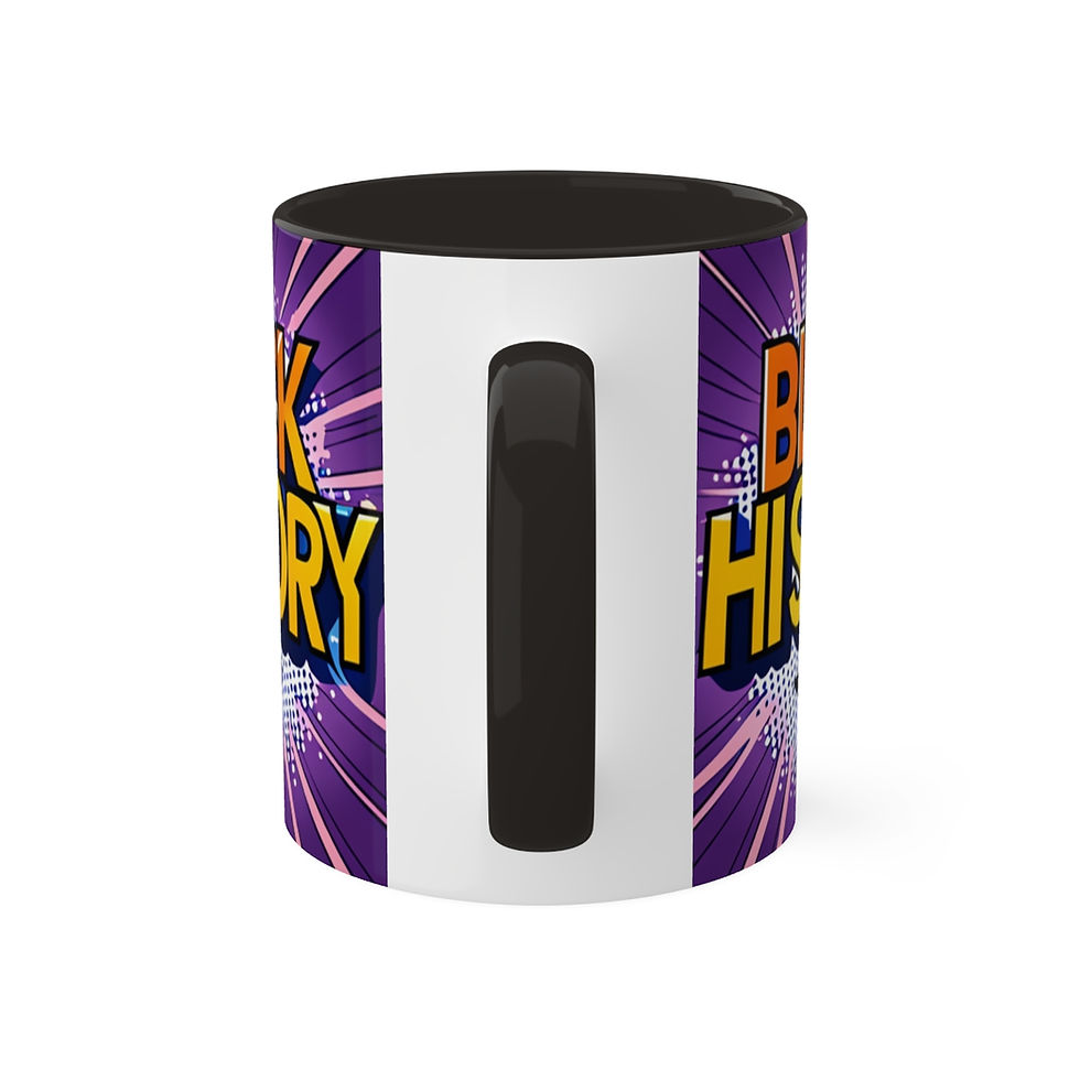 Thumbnail: African Cultural Designs Pop Art Black History #17 11oz Black Accent Coffee Mug