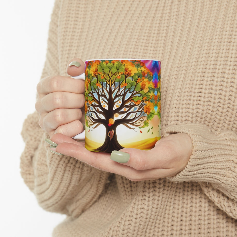Thumbnail: The Family Tree Foundation for Joy #4 11oz mug AI- Unique Artwork