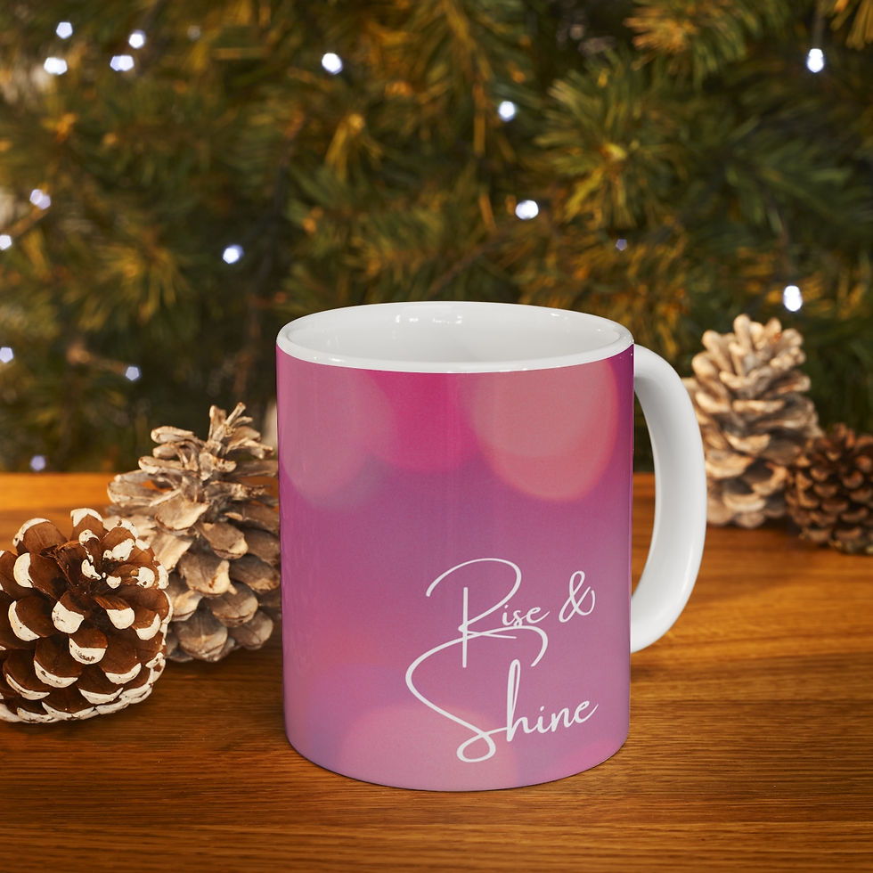 Thumbnail: Rise and Shine #8 Ceramic 11oz Decorative Coffee Mug