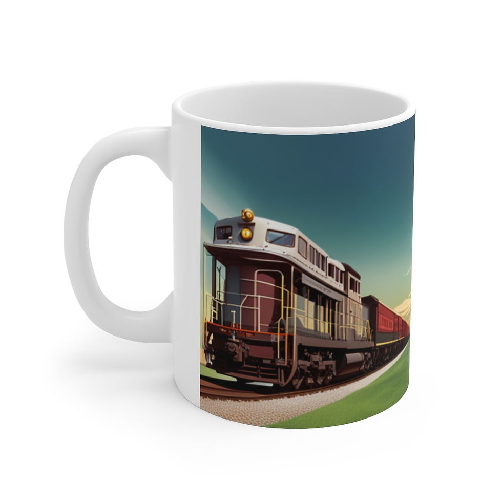 Thumbnail: Train Engineer & Conductor Inspired  #3 Decorative 11oz Ceramic Coffee Mug
