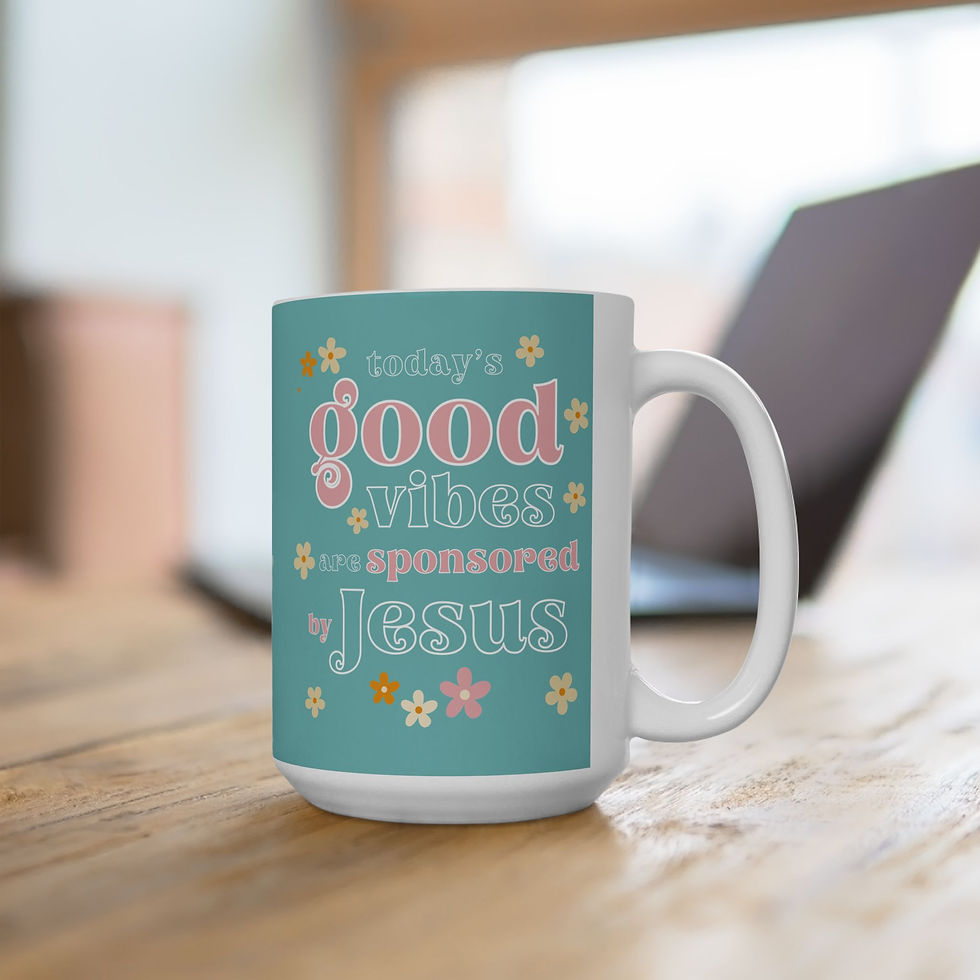 Thumbnail: Today's Good Vibes are Sponsored by Jesus 11oz/15oz Ceramic Coffee Mug