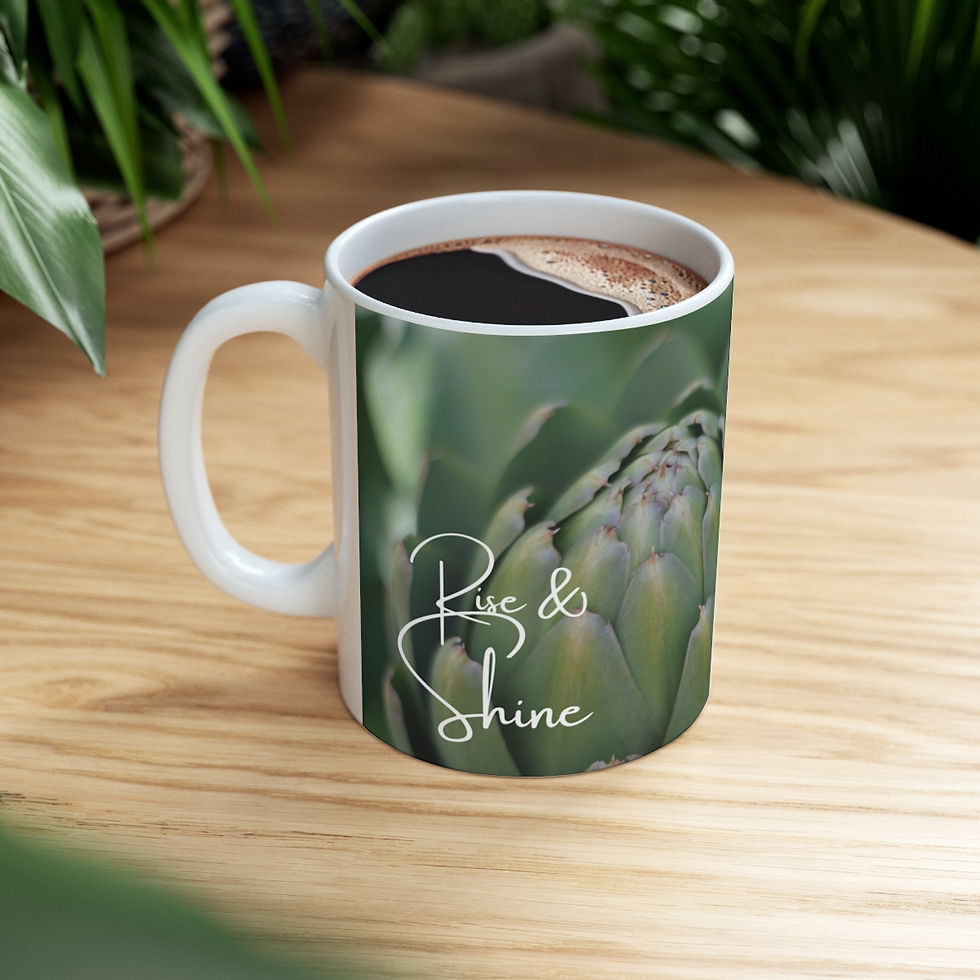 Thumbnail: Rise and Shine #2 Ceramic 11oz Decorative Coffee Mug