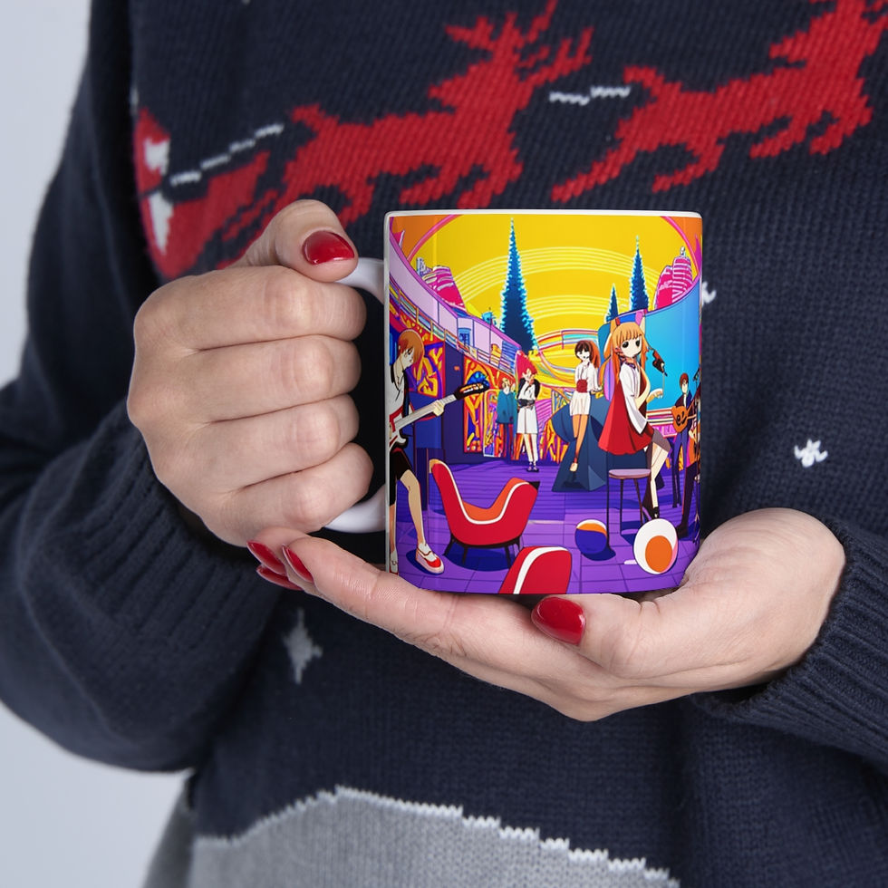Thumbnail: Beach Vibes Retro Concert #6 Ceramic 11oz Mug Artwork