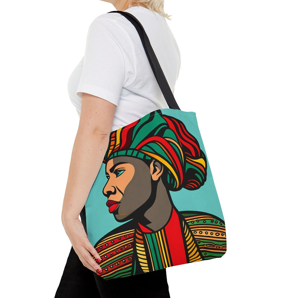 Thumbnail: African Cultural Designs #25 Decorative Tote 100% Polyester Sublimination