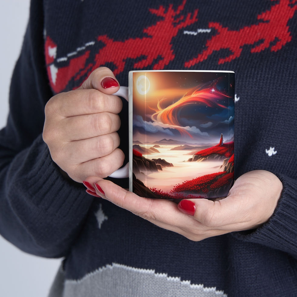 Thumbnail: Nothing but True Love at Sunset #4 11oz mug AI- Unique Artwork