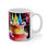Thumbnail: Happy Birthday Rainbow Cake Celebration #27 Ceramic 11oz Mug Artwork