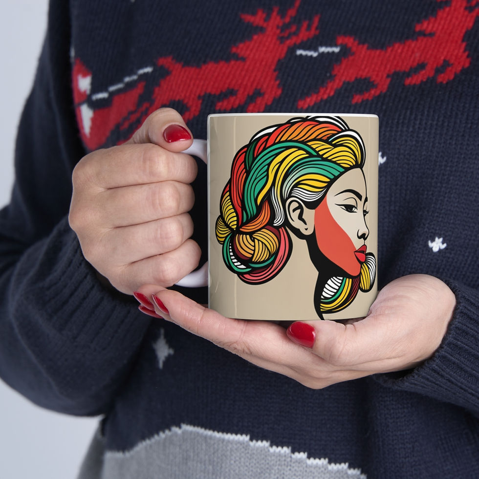 Thumbnail: African Cultural Designs Queen Warrior #11 11oz Decorative Coffee Mug