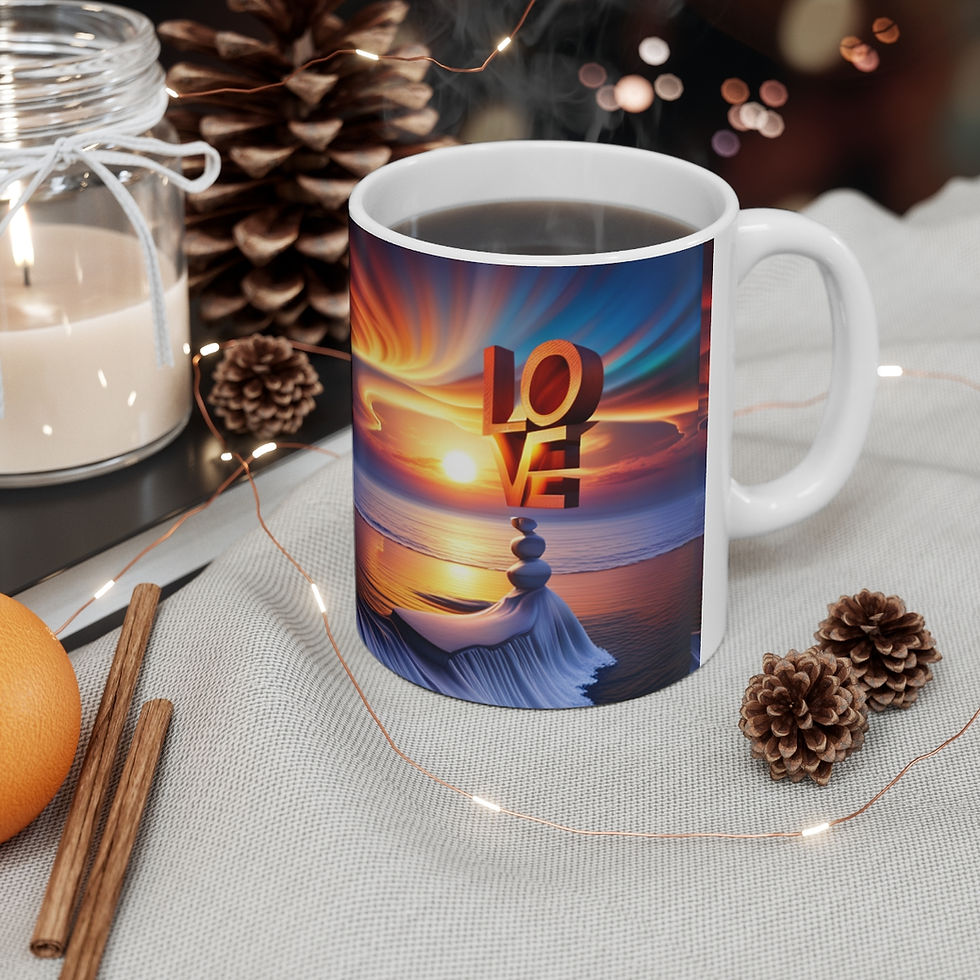 Thumbnail: There is Love in the Universe #1 Ceramic Mug 11oz Unique Artwork